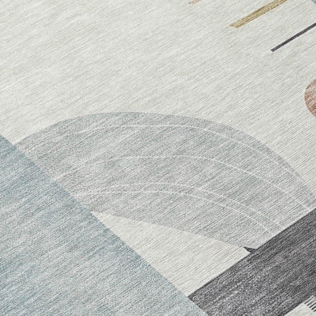 LOOMLAN Rugs Daeira Orange Washable Indoor-Outdoor Rug