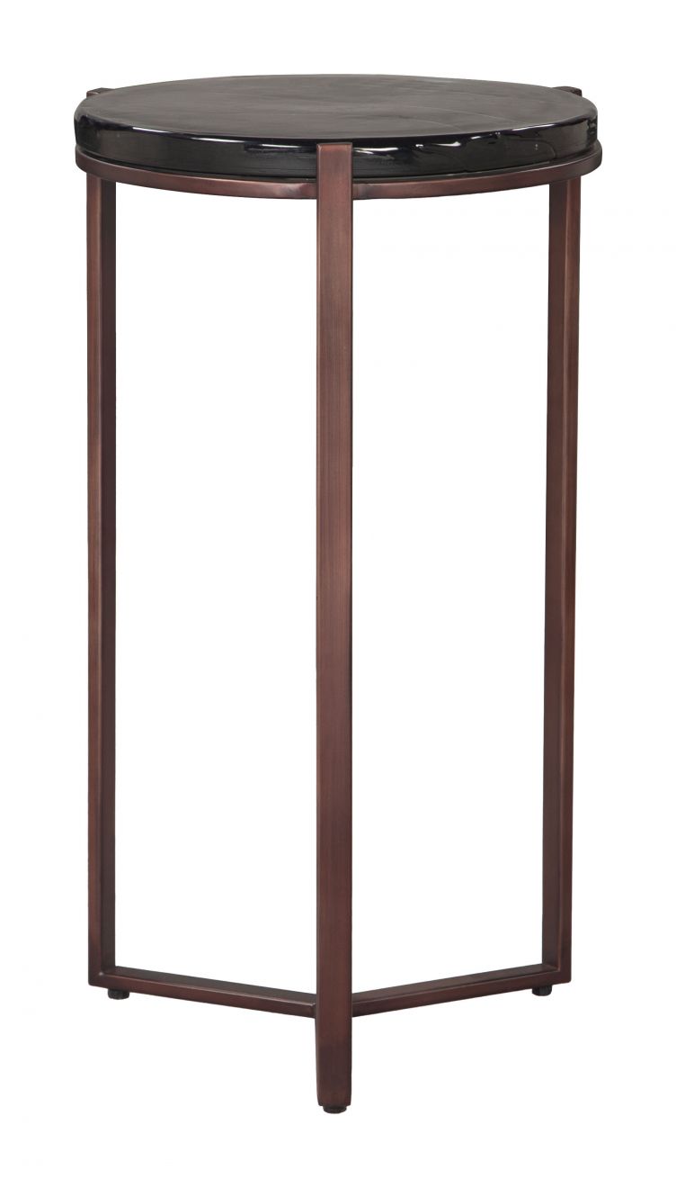 Zuo Modern Daiza Iron Frame Round Side Table