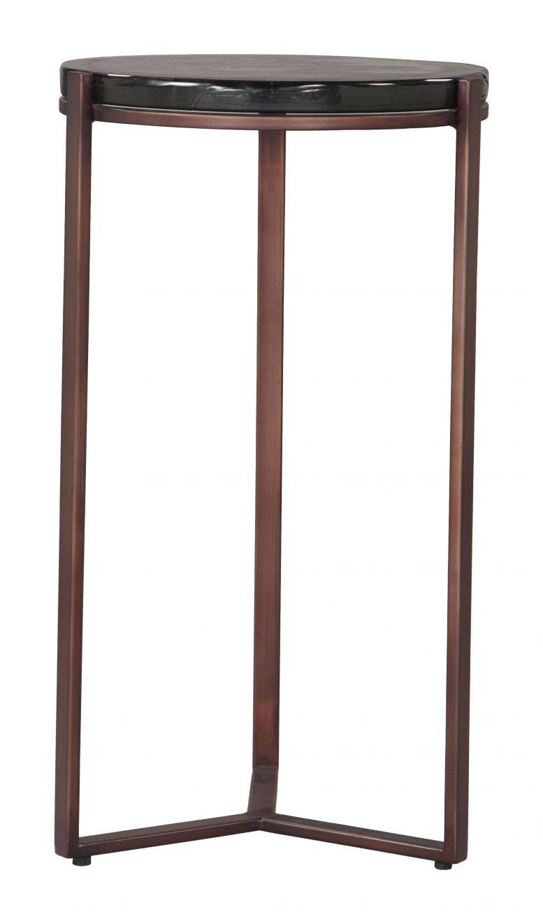 Zuo Modern Daiza Iron Frame Round Side Table