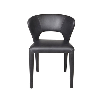 LH Home Dakota Leather Armless Dining Chair (Set of 2)