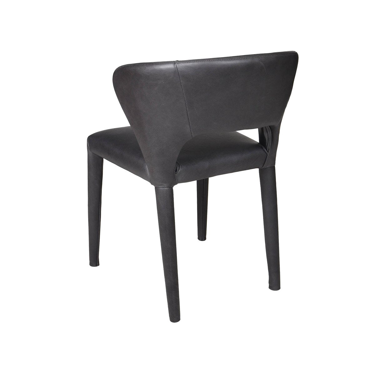LH Home Dakota Leather Armless Dining Chair (Set of 2)