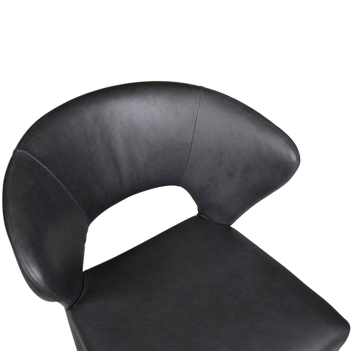 LH Home Dakota Leather Armless Dining Chair (Set of 2)