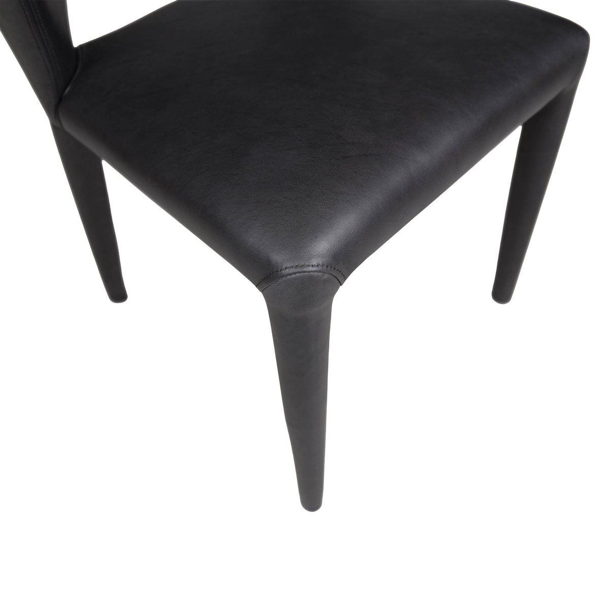 LH Home Dakota Leather Armless Dining Chair (Set of 2)
