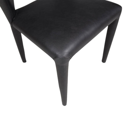 LH Home Dakota Leather Armless Dining Chair (Set of 2)