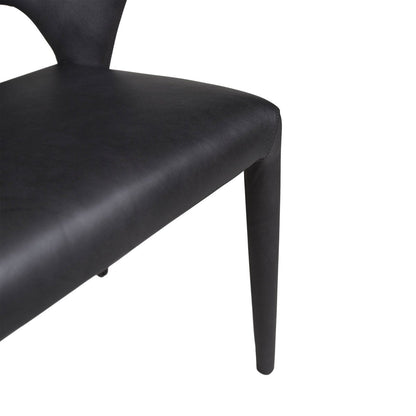 LH Home Dakota Leather Armless Dining Chair (Set of 2)