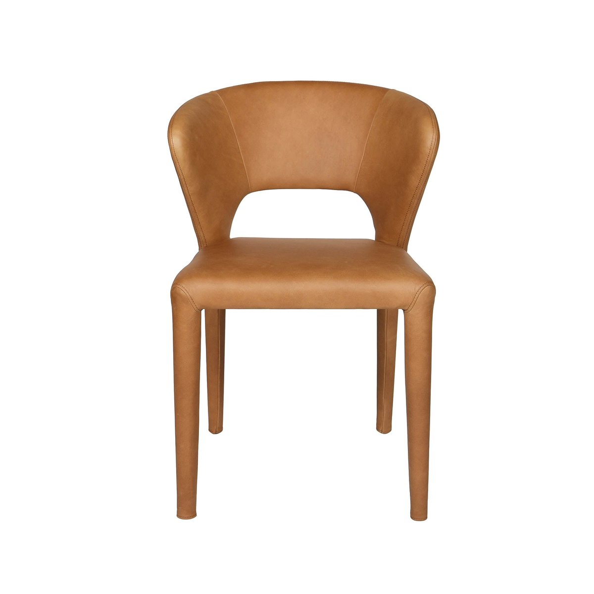 LH Home Dakota Leather Armless Dining Chair (Set of 2)