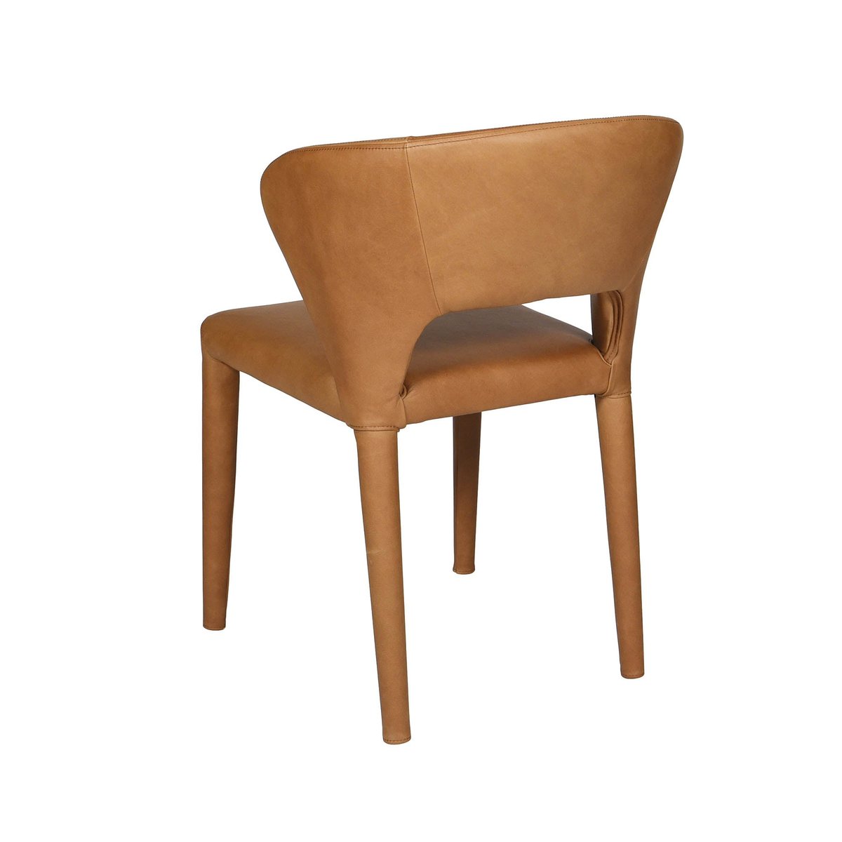 LH Home Dakota Leather Armless Dining Chair (Set of 2)