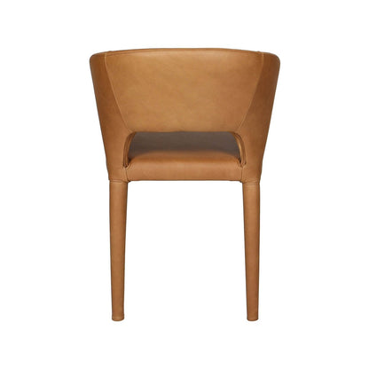 LH Home Dakota Leather Armless Dining Chair (Set of 2)