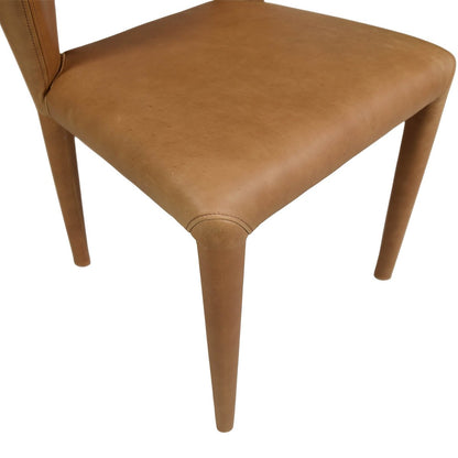 LH Home Dakota Leather Armless Dining Chair (Set of 2)