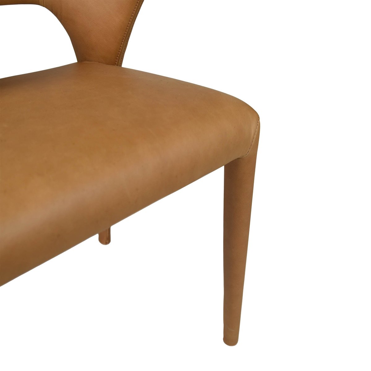 LH Home Dakota Leather Armless Dining Chair (Set of 2)