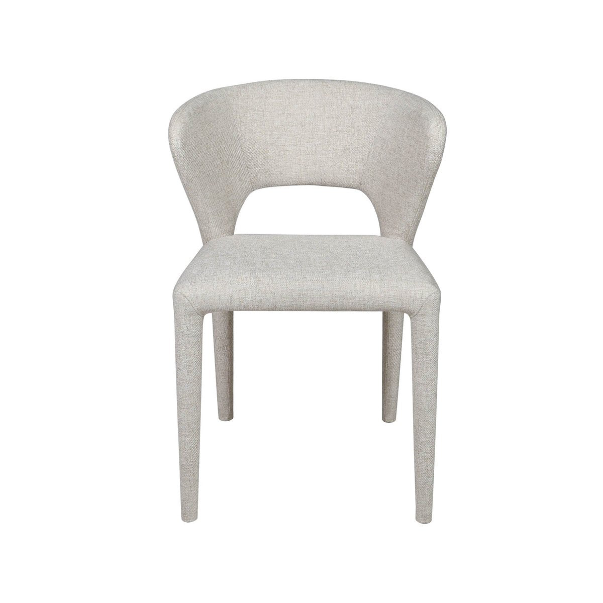 LH Home Dakota Leather Armless Dining Chair (Set of 2)