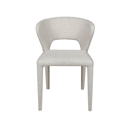 LH Home Dakota Leather Armless Dining Chair (Set of 2)