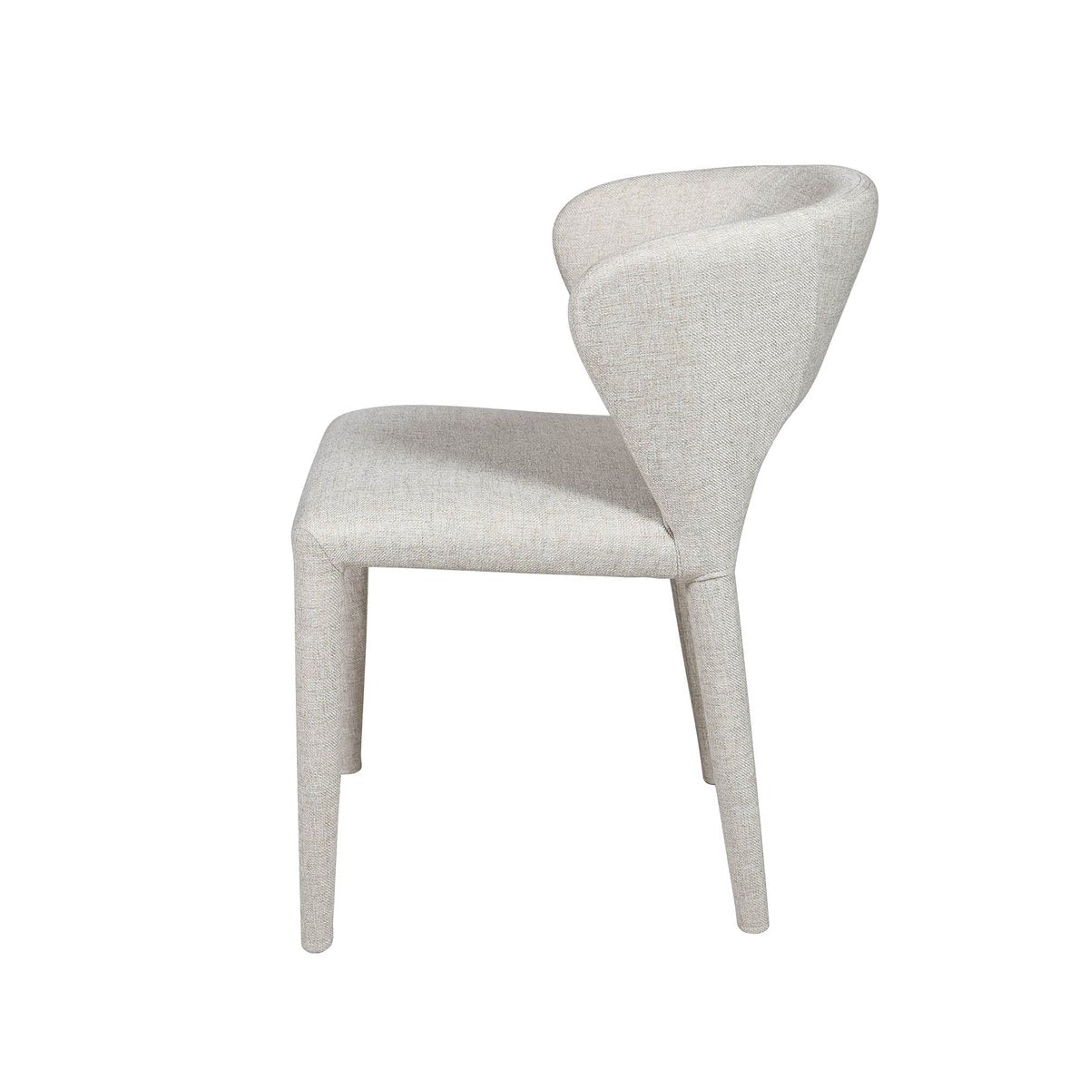 LH Home Dakota Leather Armless Dining Chair (Set of 2)