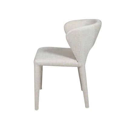 LH Home Dakota Leather Armless Dining Chair (Set of 2)