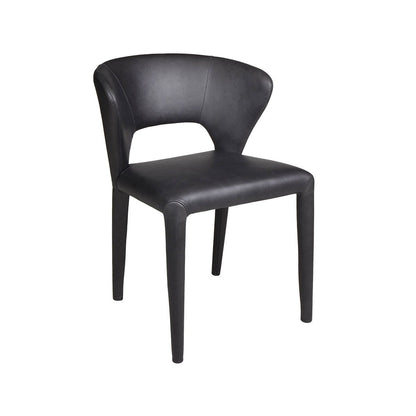 LH Home Dakota Leather Armless Dining Chair (Set of 2)