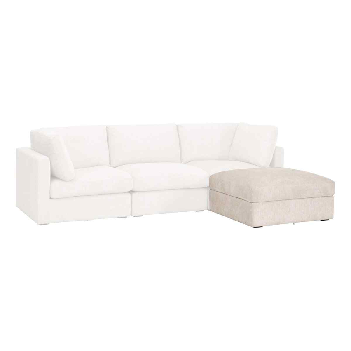 Daley Fabric Modular Storage Ottoman