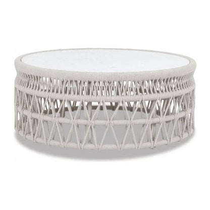 Dana Carrara Marble Top Outdoor Coffee Table