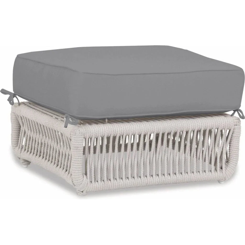 Dana Rope Rectangular Outdoor Ottoman -- view 9