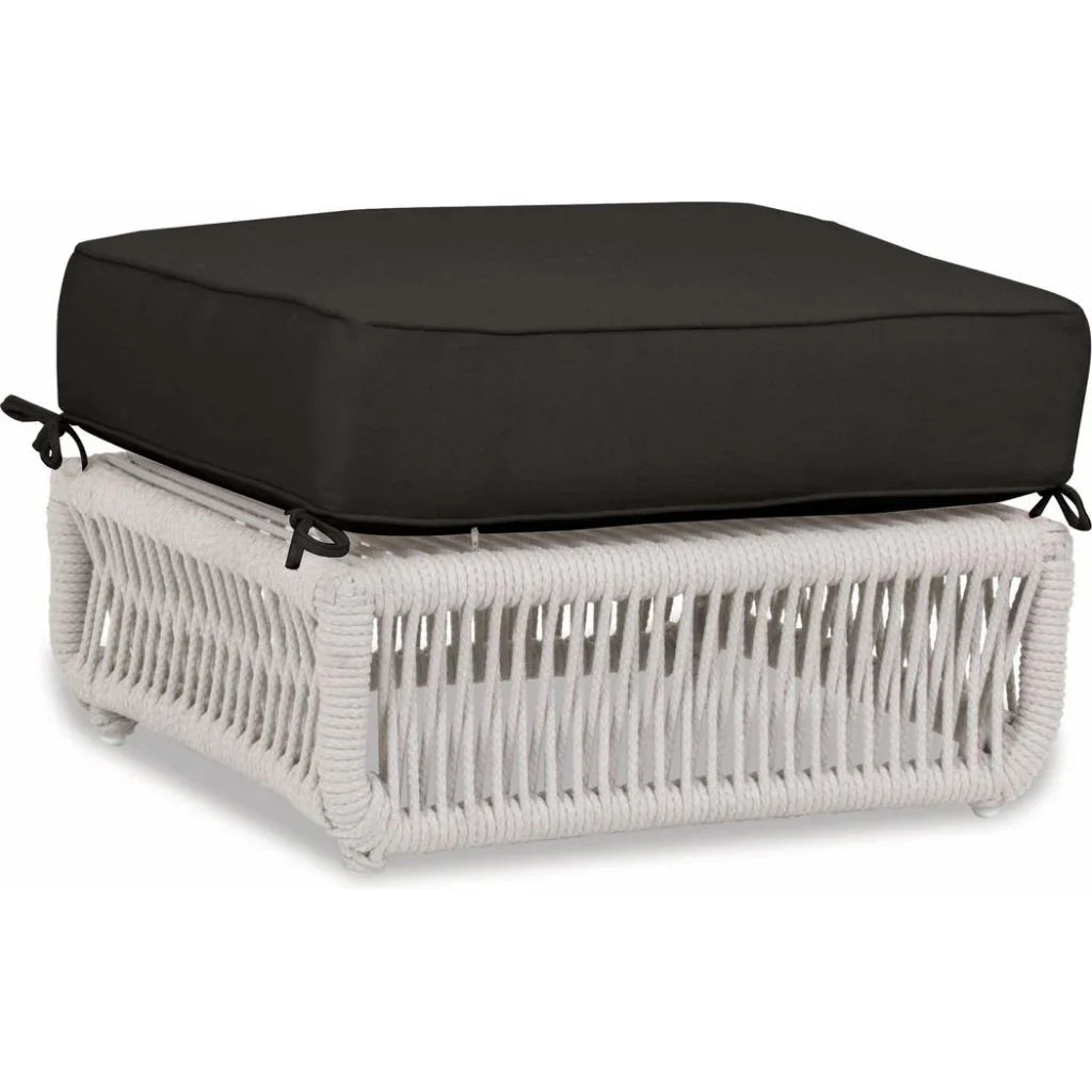 Dana Rope Rectangular Outdoor Ottoman -- view 7