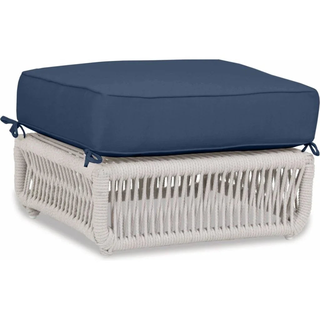 Dana Rope Rectangular Outdoor Ottoman -- view 5