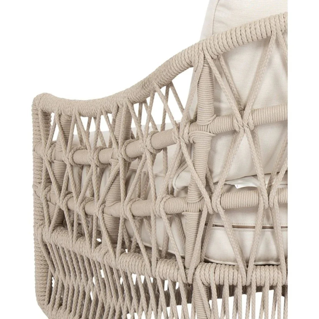Dana Rope Sunbrella Outdoor Couch -- view 9