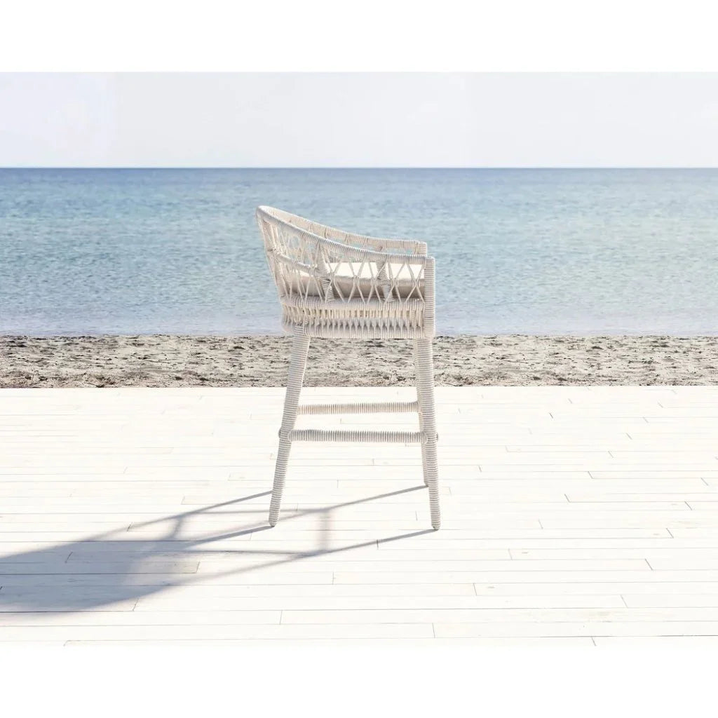 Dana Rope Weatherproof Outdoor Bar Stool -- view 5