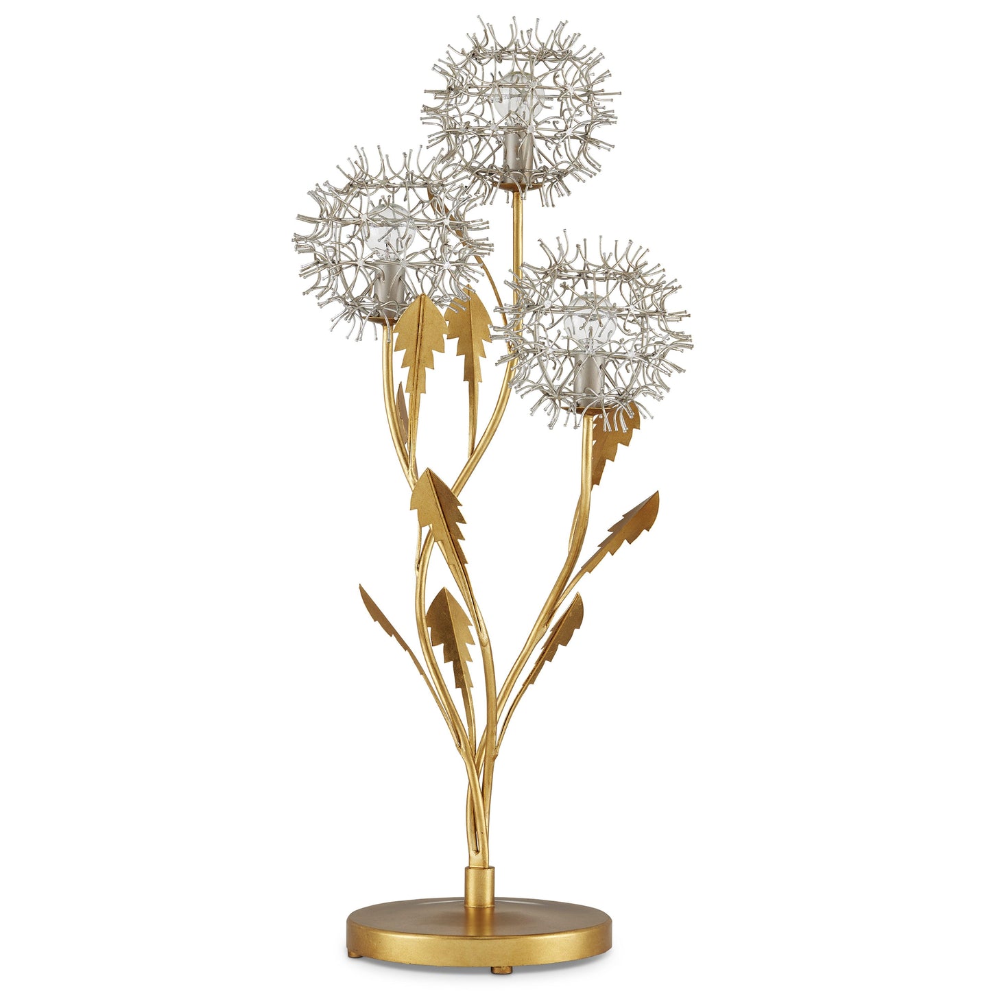 Dandelion Silver & Gold Table Lamp Table Lamps Sideboards and Things By Currey & Co