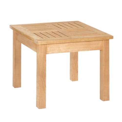 Dane Square Teak Outdoor Side Table-Outdoor Side Tables-HiTeak-Sideboards and Things