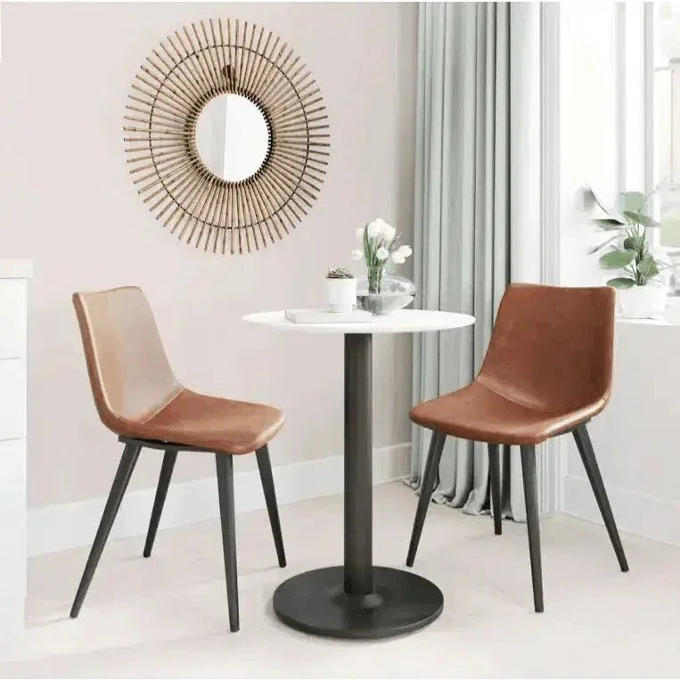 Zuo Modern Daniel Performance Fabric Armless Dining Chair 2PC