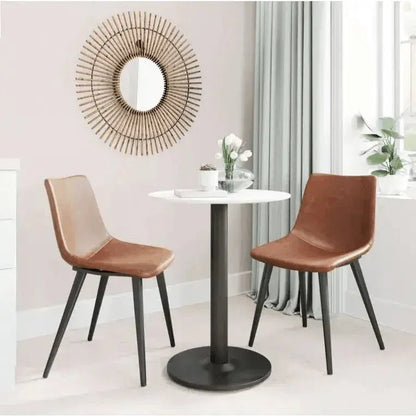 Zuo Modern Daniel Performance Fabric Armless Dining Chair 2PC