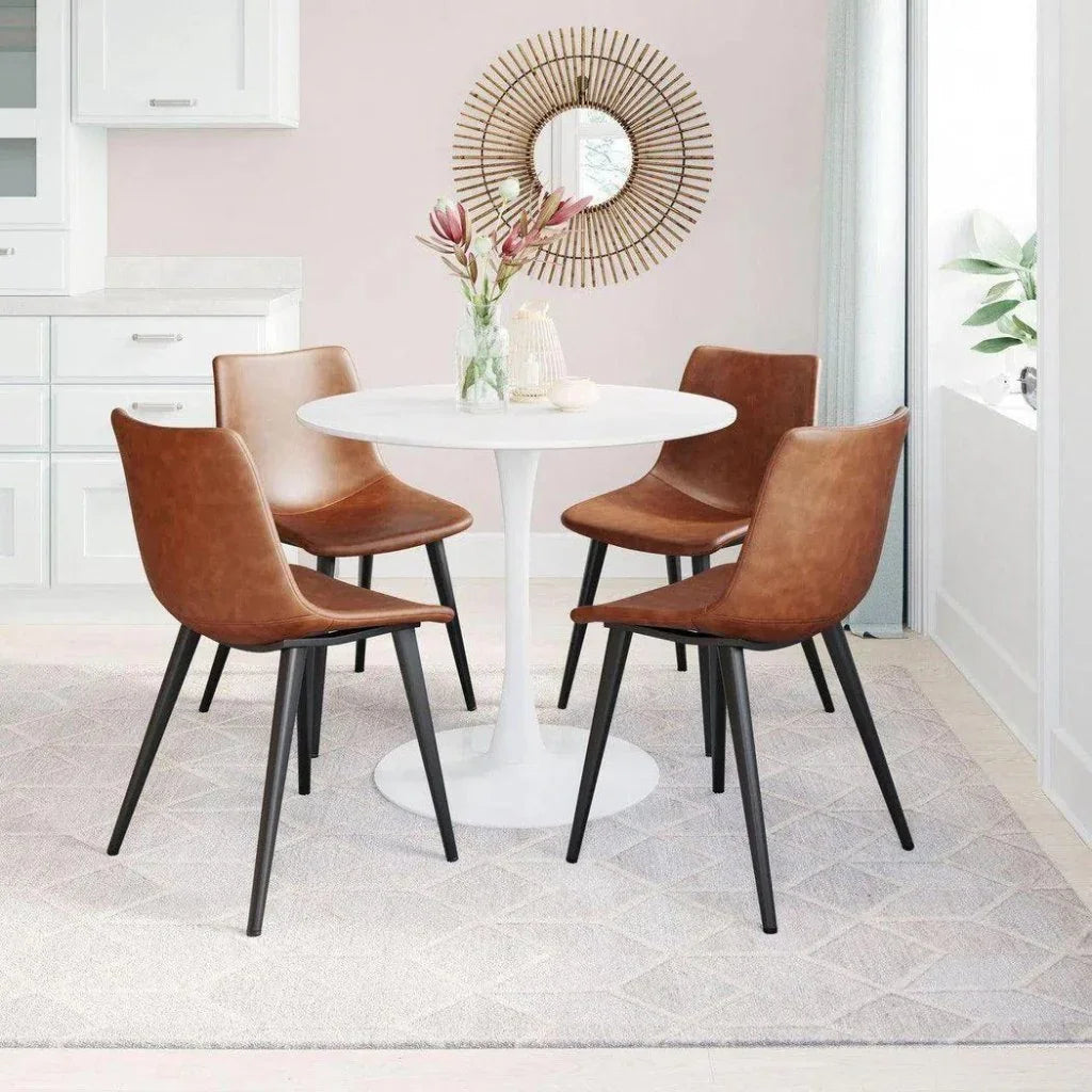 Zuo Modern Daniel Performance Fabric Armless Dining Chair 2PC