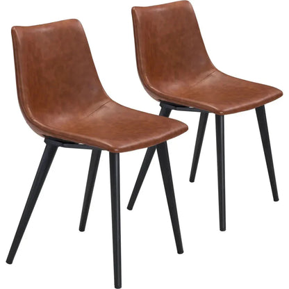 Zuo Modern Daniel Performance Fabric Armless Dining Chair 2PC
