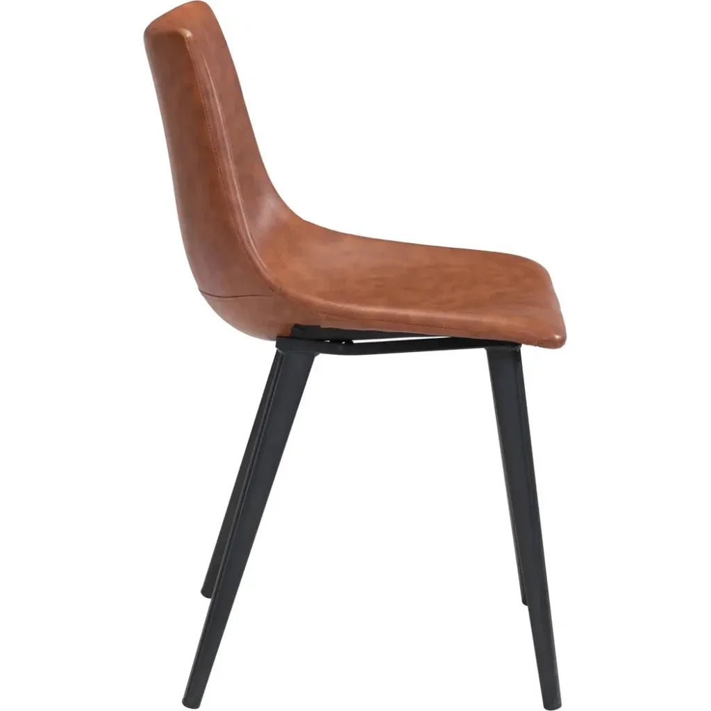 Zuo Modern Daniel Performance Fabric Armless Dining Chair 2PC