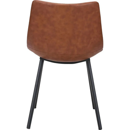 Zuo Modern Daniel Performance Fabric Armless Dining Chair 2PC