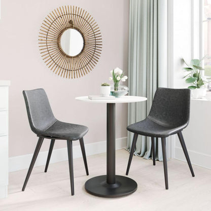 Zuo Modern Daniel Performance Fabric Armless Dining Chair 2PC