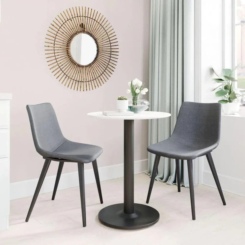Zuo Modern Daniel Performance Fabric Armless Dining Chair 2PC