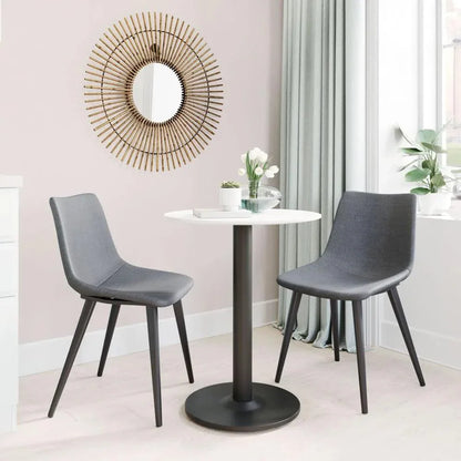 Zuo Modern Daniel Performance Fabric Armless Dining Chair 2PC