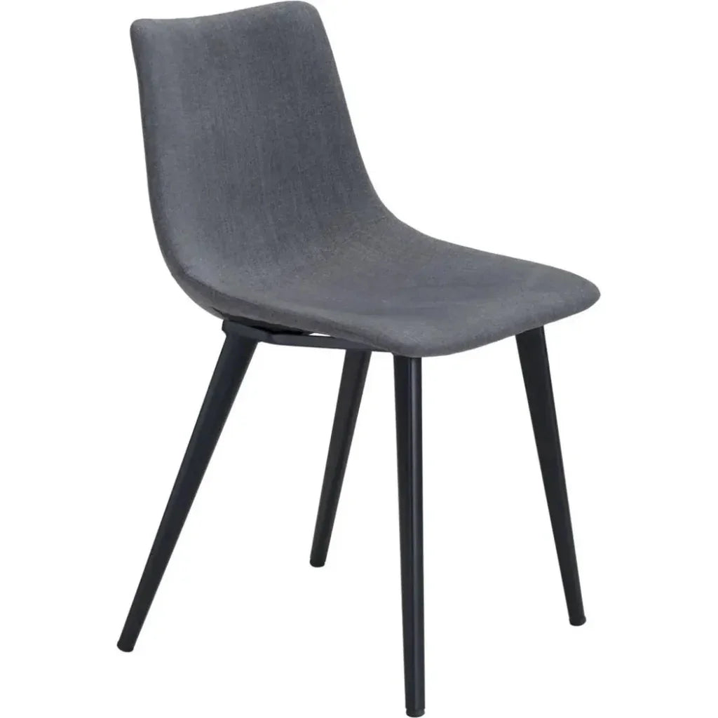 Zuo Modern Daniel Performance Fabric Armless Dining Chair 2PC