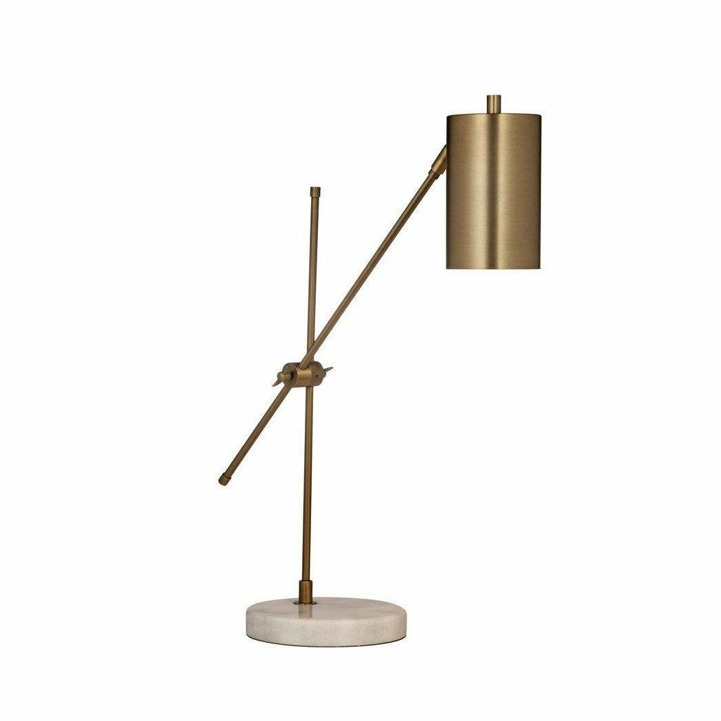 Danielle Task Lamp 21" Tall Metal White Table Lamp Table Lamps Sideboards and Thangs By Bassett Mirror