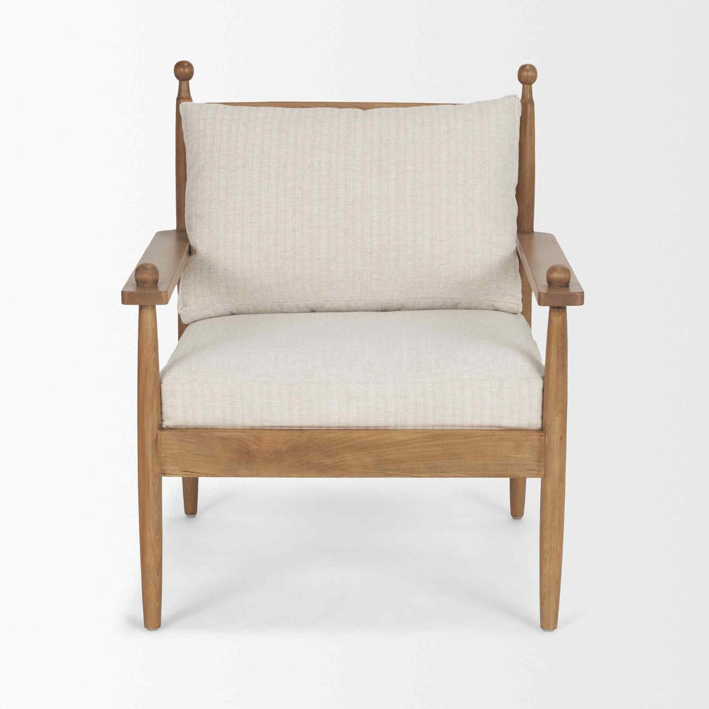 Danni Beige Fabric Lounge Chair