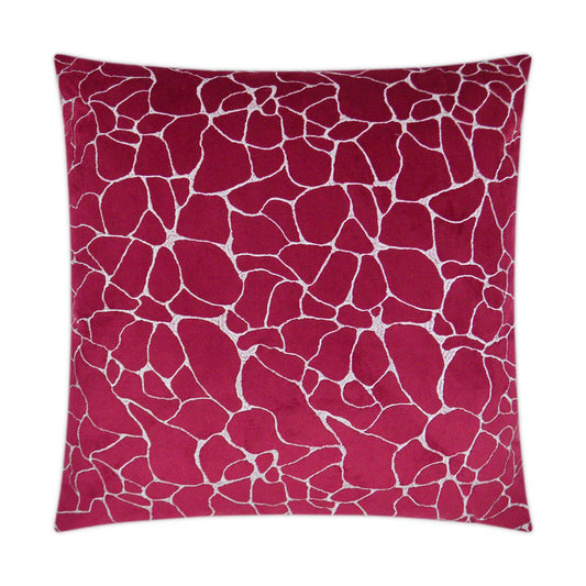D.V. Kap Dare Fuchsia Red Throw Pillow With Insert