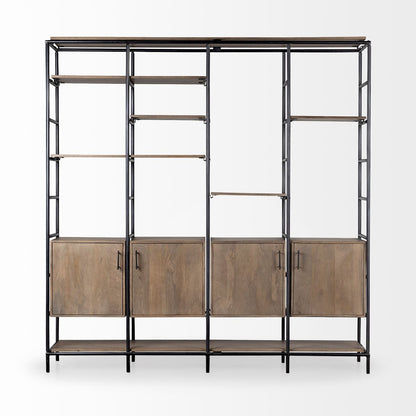 Mercana Darius Metal Multi-Shelves Shelving Unit
