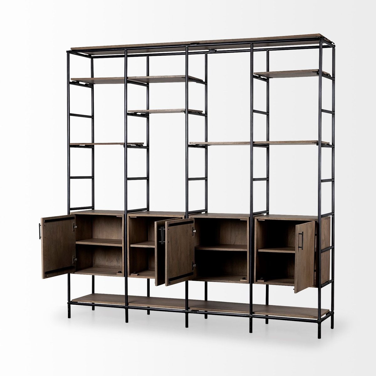 Mercana Darius Metal Multi-Shelves Shelving Unit