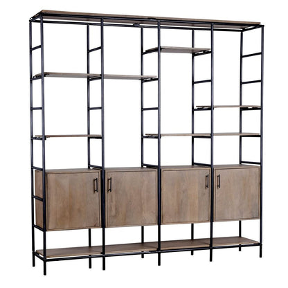 Mercana Darius Metal Multi-Shelves Shelving Unit