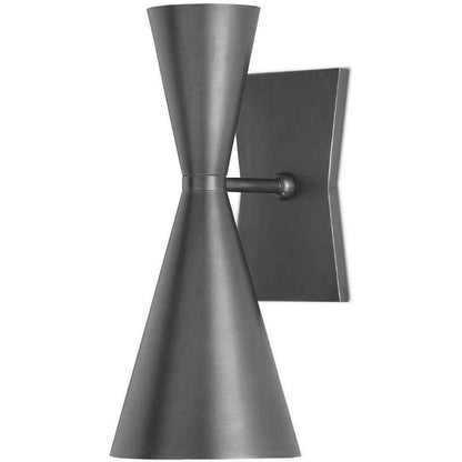 Dark Gray White Interior Gino Wall Sconce Wall Sconces Sideboards and Things By Currey & Co