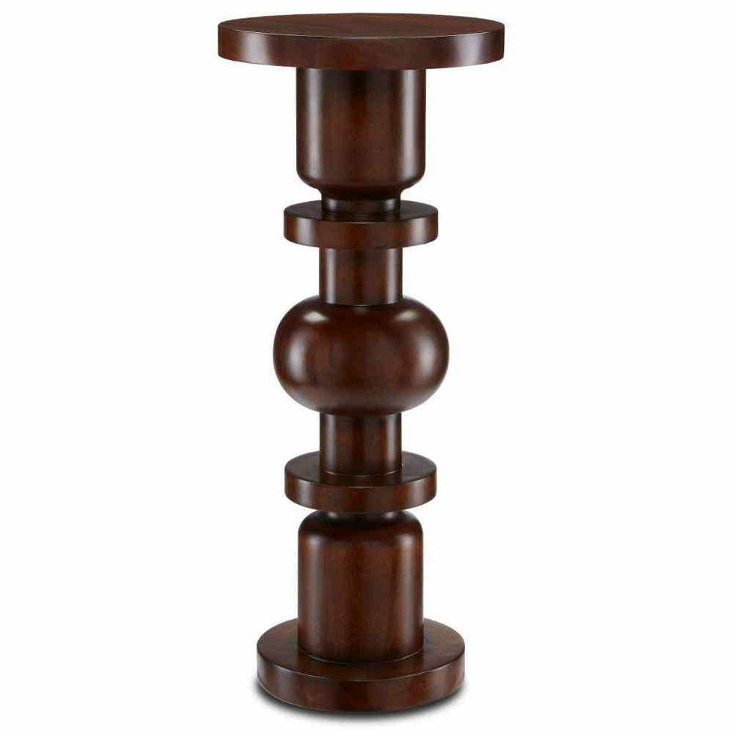 Dark Walnut Sasha Walnut Drinks Table Side Tables Sideboards and Things By Currey & Co