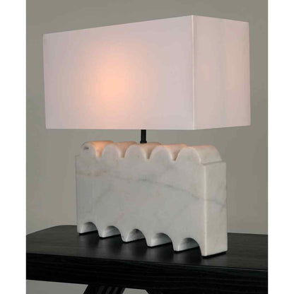 Darth White Marble Base Table Lamp