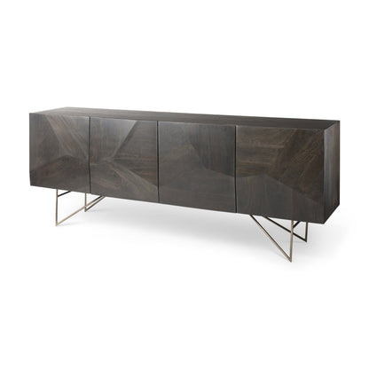 Mercana Darwin Four Doors Wood Sideboard
