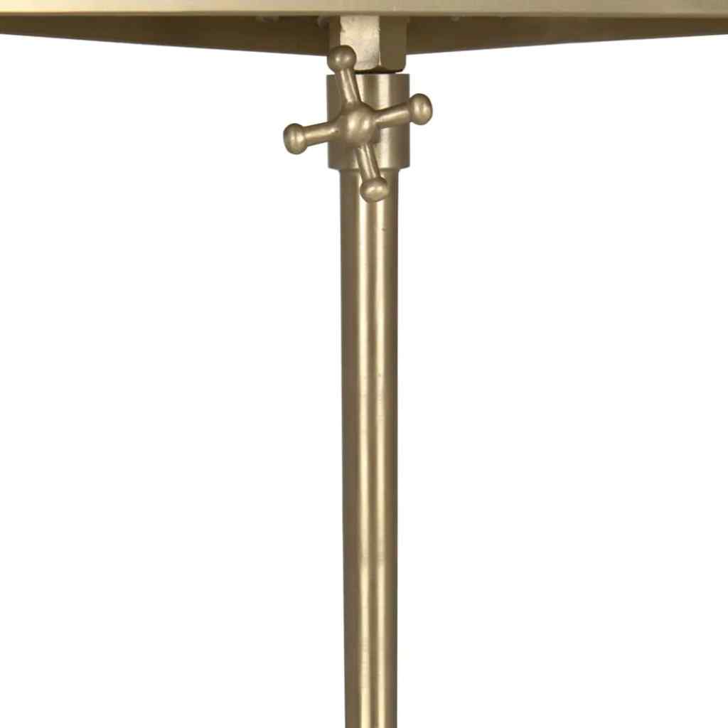 Darwin Triangular Aged Brass Top Side Table