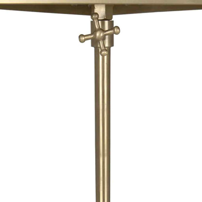 Darwin Triangular Aged Brass Top Side Table